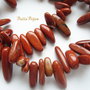 Jasp rosu gherute 10-18x3-5 mm (10 bucati)