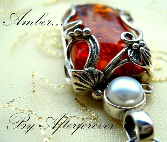 925 STERLING SILVER &#039;&#039;AMBER&#039;&#039;-SET!- rezervat momentan!