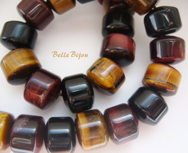 Mix rondele din ochi de tigru, ochi de taur si ochi de soim de diametru aprox 10 mm si grosime aprox 8 mm