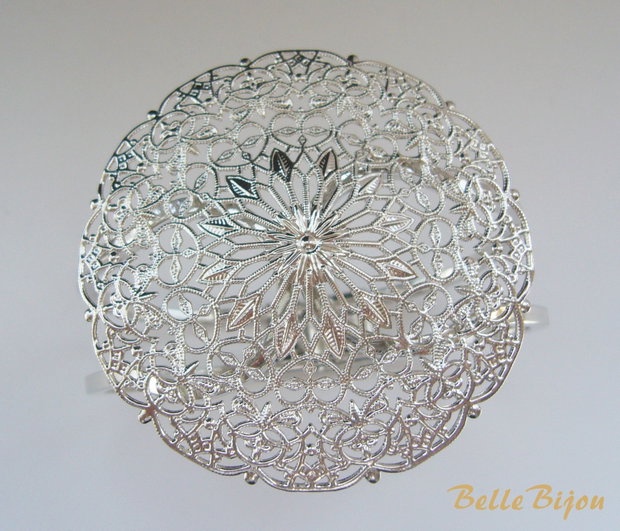 Baza bratara cu arc argintie 67x56.5 mm
