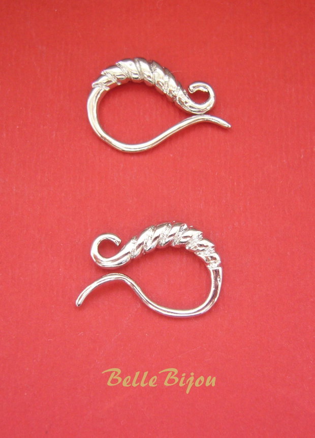 Inchizatoare argintiu satinat  21x14 mm