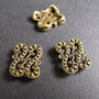 DISTANTIER 4 ORIFICII - BRONZ - 17 X 14 X 4 MM