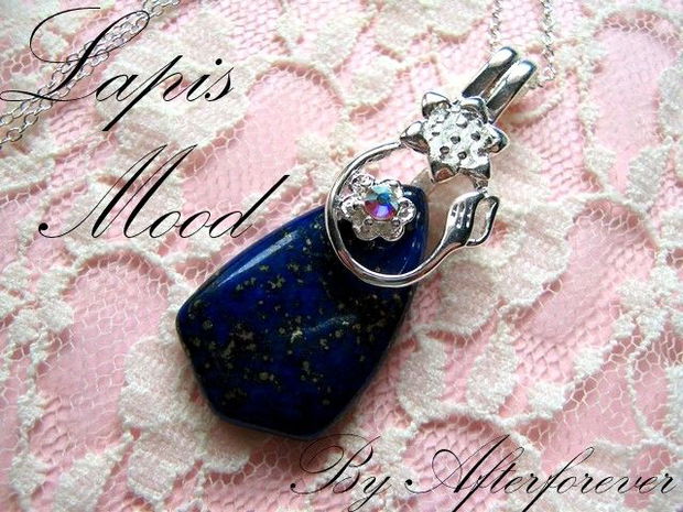 925 sterling silver LAPIS MOOD