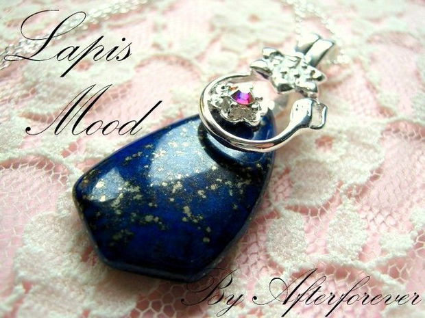 925 sterling silver LAPIS MOOD