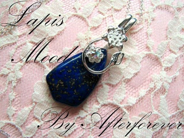 925 sterling silver LAPIS MOOD