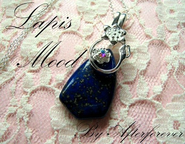 925 sterling silver LAPIS MOOD