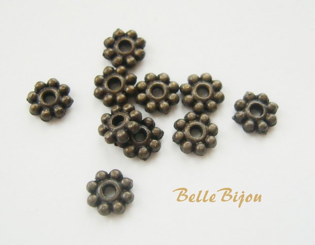 Stelute bronz antichizat 5x2 mm (10 bucati)