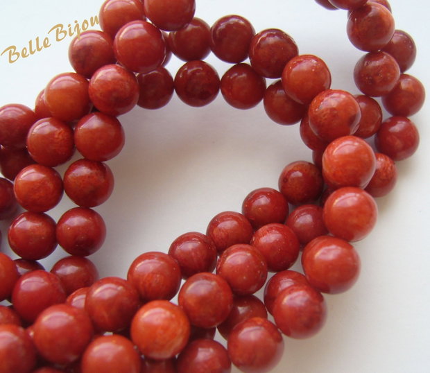 Coral rosu-caramiziu aprox 6 mm