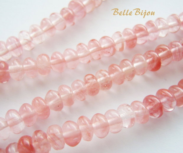Cherry cuart rondele 6.5-7x4 mm