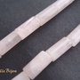 Cuart roz tubulet cilindric aprox 12x5.5-6 mm