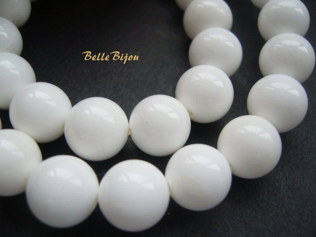 Sidef alb sfera 10 mm