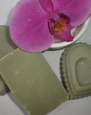 SAMPON SOLID MEDICINAL, pentru par gras - reteta noua, cu fibre de matase naturala.
