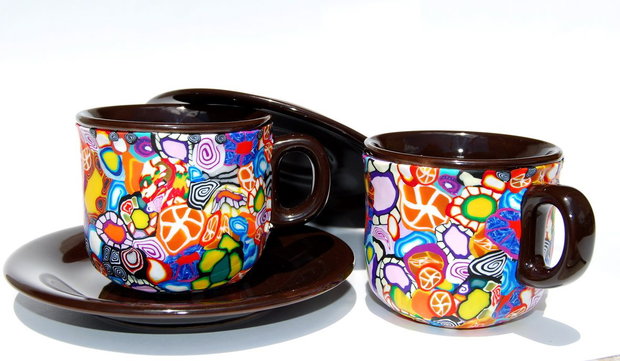 Set 2 Cesti Cafea " Goa  Morning " from Goa Collection - Disponibil la comanda