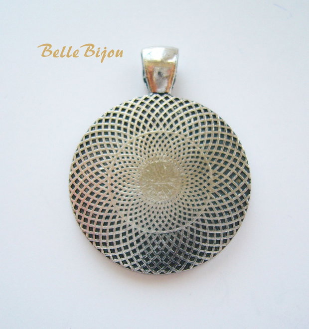 Rama rotunda camee sau cabochon forma tava de diametru 28 mm, 36 mm cu agatatoarea