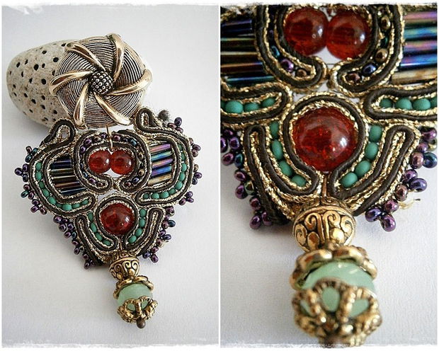 Cercei soutache Queen of the Nile