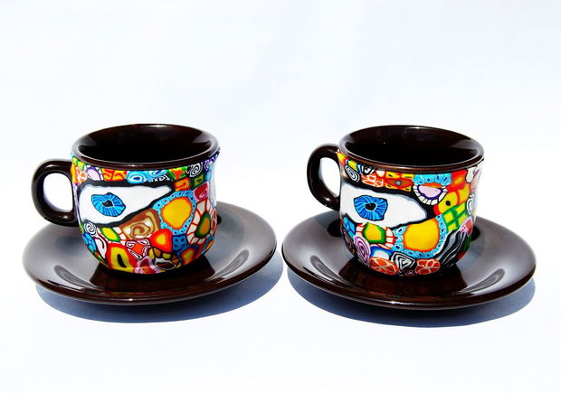 Set 2 Cesti Cafea " Goa Morning Eyes " from Goa Collection - Vandut - Disponibil la comanda