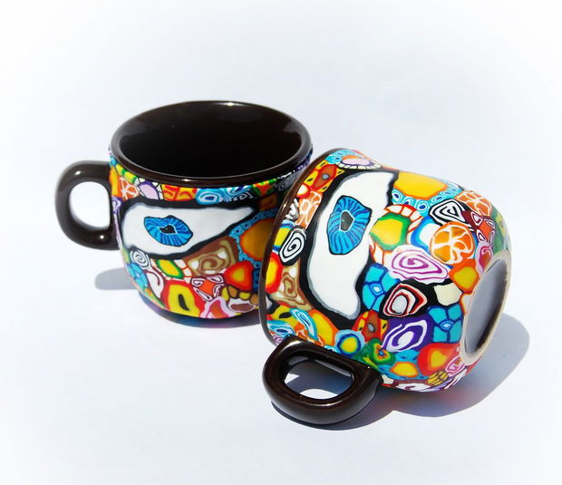 Set 2 Cesti Cafea " Goa Morning Eyes " from Goa Collection - Vandut - Disponibil la comanda