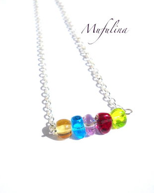 Colier Glass Nuggets