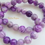 Agate purple crazy lace 8 mm