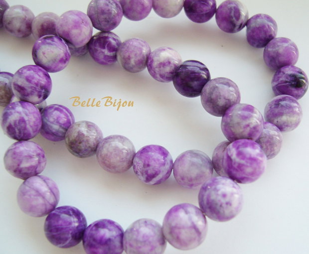 Agate purple crazy lace 8 mm