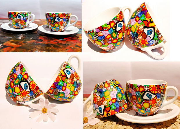 Set 2 Cesti Cafea " Goa Morning " from Goa Collection