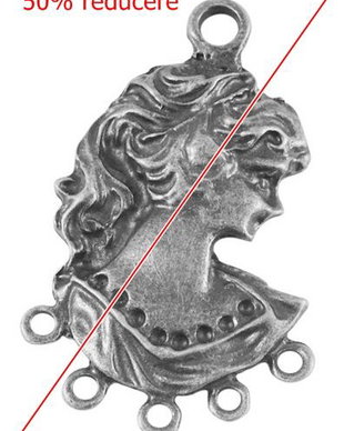 Chandelier Woman, argintiu antichizat