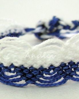 Friendship bracelet - Blue &amp;  - la comanda