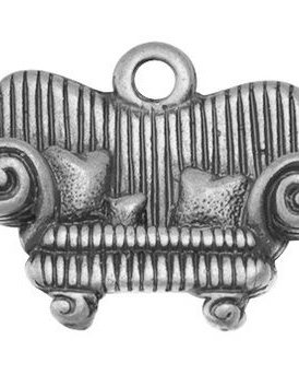 Charm sofa, argintiu antichizat