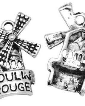 Charm Moulin Rouge, argintiu antichizat