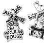 Charm Moulin Rouge, argintiu antichizat