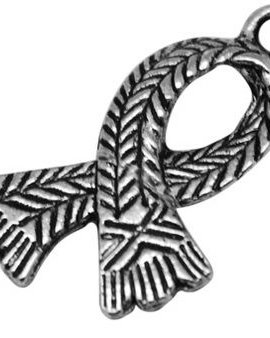Charm fular, argintiu antichizat