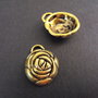 PANDANTIV AURIU TRANDAFIR - 21 X 16 MM