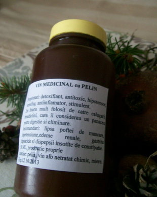 VINURI MEDICINALE CU PELIN/ SFECLA ROSIE/ CICOARE/ PADUCEL( LAPTELE BATRANILOR)