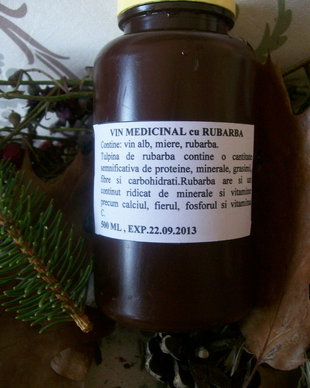 VINURI MEDICINALE CU RUBARBA/ PERE- anticelulitic / ANGHINARE/ PORTOCALE