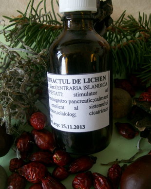 EXTRACTUL DE LICHEN/ ALBASTRELE/ GENTIANA/ SCHINDUF