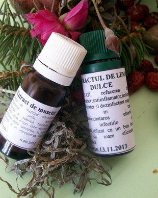 EXTRACTUL DE CIMBRISOR/ EXTRACTUL DE LEMN DULCE/ EXTRACTUL DE SFECLA ROSIE/ EXTRACTUL DE VERBINA OFFICINALLIS