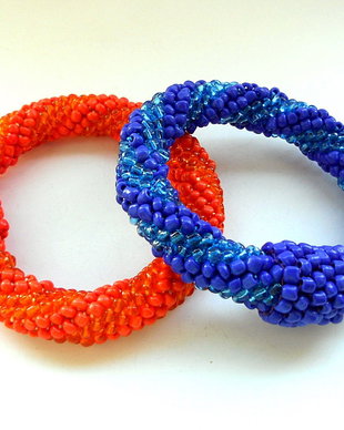 Sapphire/Orange - bratara
