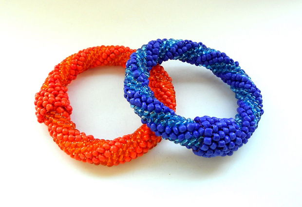 Sapphire/Orange - bratara