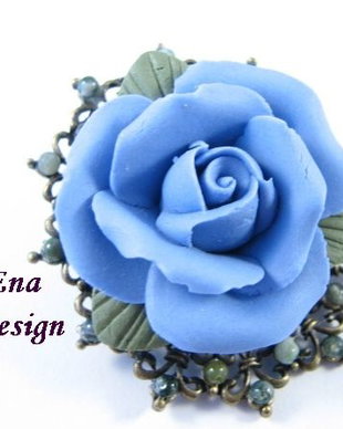 Something blue - colier # F0627