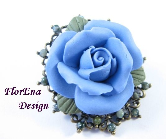 Something blue - colier # F0627
