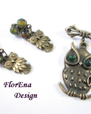 Set Buha - cercei+brosa # F0638