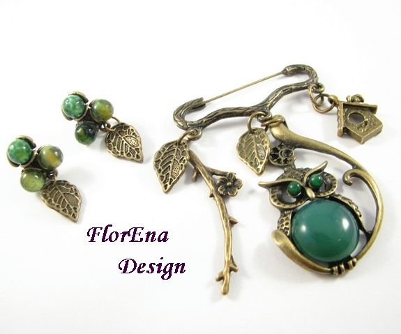 Set Buha - cercei+brosa # F0640