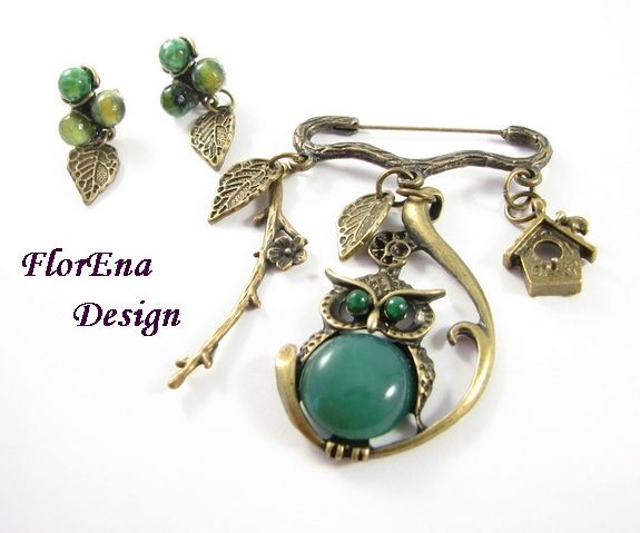 Set Buha - cercei+brosa # F0640