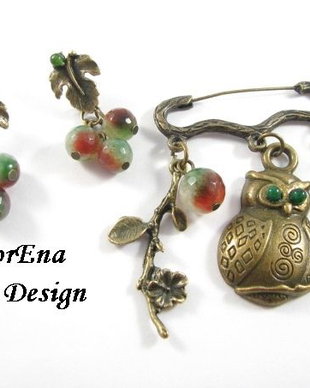 Set Buha - cercei+brosa # F0643