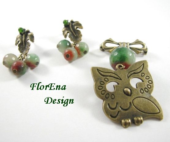 Set Buha - cercei+brosa # F0641