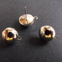 BAZA ARGINTIE PENTRU CERCEI - 12,5 X 10 MM