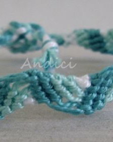Bratara prieteniei - Friendship Bracelet - Albastru degrade