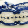 Bratara prieteniei - Friendship Bracelet - Albastru si alb