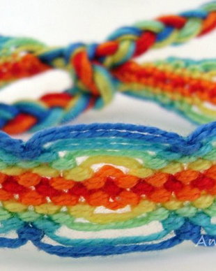 Bratara prieteniei - Friendship Bracelet - Curcubeu - Rainbow