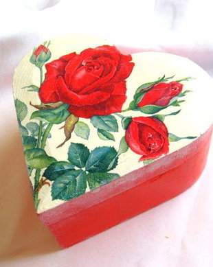 cutie lemn decorata 17178